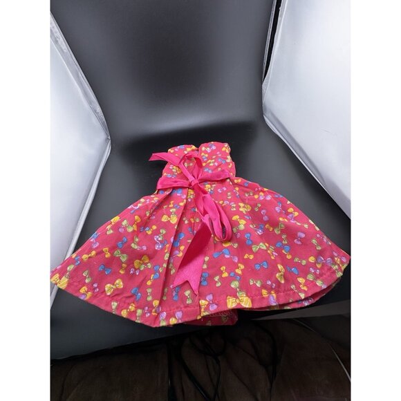 American Girl Doll 18” Gala Party Dress Bright Pink Bows Rose Sleeveless - Picture 4 of 15